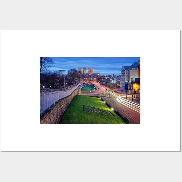 York City Wall & Minster at Night Wall Art by galpinimages